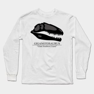 Giganotosaurus Skull Long Sleeve T-Shirt